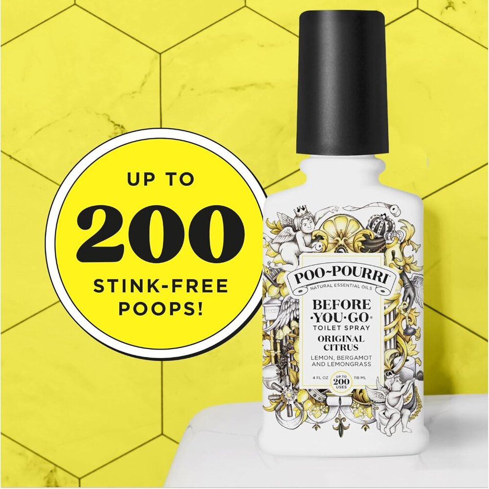 2/$25 - Poo-Pourri Before-You-Go Spray Original Citrus 4 Fl oz, 200 Uses